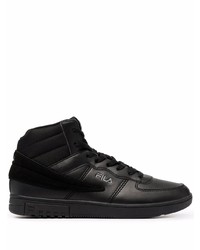 schwarze hohe Sneakers aus Leder von Fila