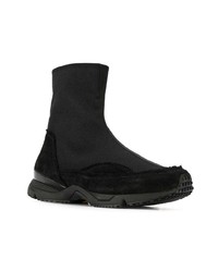 schwarze hohe Sneakers aus Leder von Damir Doma