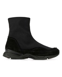 schwarze hohe Sneakers aus Leder von Damir Doma