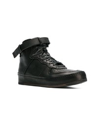 schwarze hohe Sneakers aus Leder von Hender Scheme