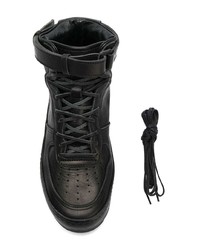 schwarze hohe Sneakers aus Leder von Hender Scheme