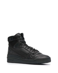 schwarze hohe Sneakers aus Leder von Y-3