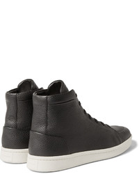 schwarze hohe Sneakers aus Leder von Balenciaga