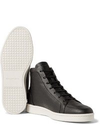 schwarze hohe Sneakers aus Leder von Balenciaga