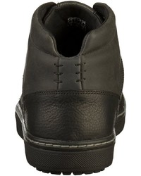 schwarze hohe Sneakers aus Leder von Geox