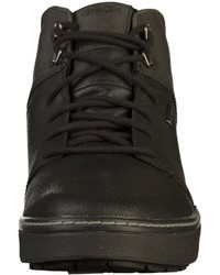 schwarze hohe Sneakers aus Leder von Geox