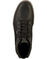 schwarze hohe Sneakers aus Leder von Geox