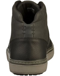 schwarze hohe Sneakers aus Leder von Geox