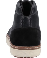 schwarze hohe Sneakers aus Leder von Geox