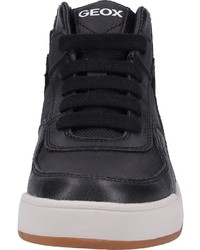 schwarze hohe Sneakers aus Leder von Geox
