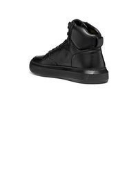 schwarze hohe Sneakers aus Leder von Geox