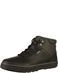 schwarze hohe Sneakers aus Leder von Geox