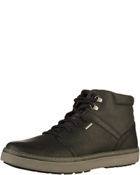 schwarze hohe Sneakers aus Leder von Geox