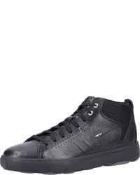 schwarze hohe Sneakers aus Leder von Geox