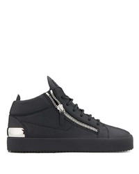 schwarze hohe Sneakers aus Leder von Giuseppe Zanotti