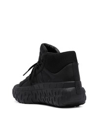 schwarze hohe Sneakers aus Leder von Y-3