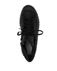 schwarze hohe Sneakers aus Leder von Y-3