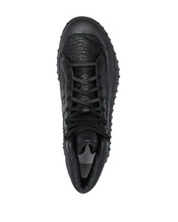 schwarze hohe Sneakers aus Leder von Y-3