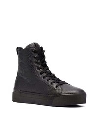 schwarze hohe Sneakers aus Leder von Vic Matie