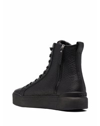 schwarze hohe Sneakers aus Leder von Vic Matie