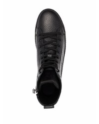 schwarze hohe Sneakers aus Leder von Vic Matie