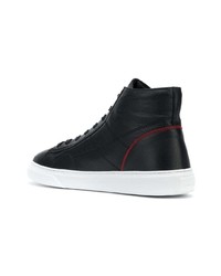 schwarze hohe Sneakers aus Leder von Hogan