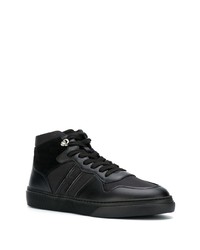 schwarze hohe Sneakers aus Leder von Hogan