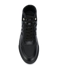 schwarze hohe Sneakers aus Leder von Hogan