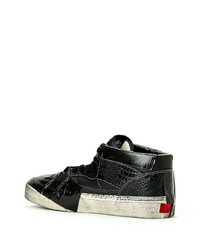 schwarze hohe Sneakers aus Leder von Vans