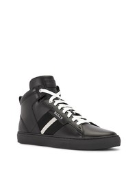 schwarze hohe Sneakers aus Leder von Bally