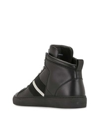 schwarze hohe Sneakers aus Leder von Bally