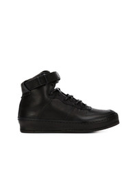 schwarze hohe Sneakers aus Leder von Hender Scheme