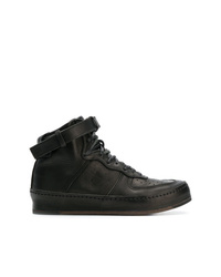 schwarze hohe Sneakers aus Leder von Hender Scheme