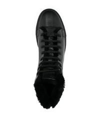 schwarze hohe Sneakers aus Leder von Philipp Plein