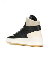 schwarze hohe Sneakers aus Leder von Fear Of God