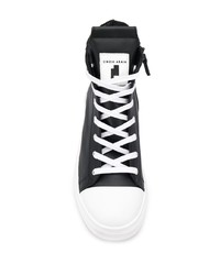 schwarze hohe Sneakers aus Leder von Cinzia Araia