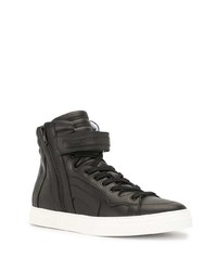 schwarze hohe Sneakers aus Leder von Pierre Hardy