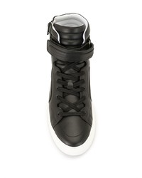 schwarze hohe Sneakers aus Leder von Pierre Hardy