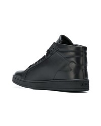 schwarze hohe Sneakers aus Leder von Kenzo