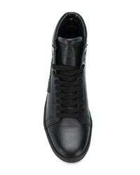 schwarze hohe Sneakers aus Leder von Kenzo