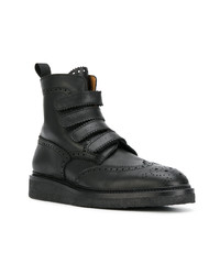 schwarze hohe Sneakers aus Leder von Weber Hodel Feder