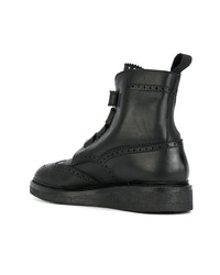 schwarze hohe Sneakers aus Leder von Weber Hodel Feder