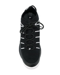 schwarze hohe Sneakers aus Leder von Fila