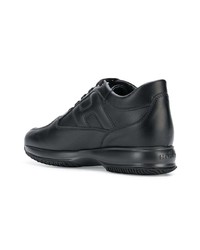 schwarze hohe Sneakers aus Leder von Hogan