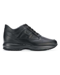 schwarze hohe Sneakers aus Leder von Hogan