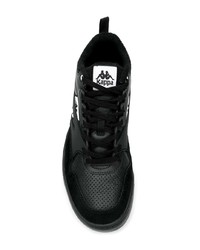 schwarze hohe Sneakers aus Leder von Kappa