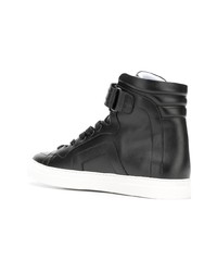 schwarze hohe Sneakers aus Leder von Pierre Hardy