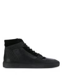 schwarze hohe Sneakers aus Leder von Hide&Jack