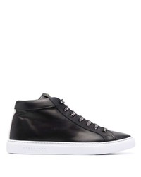 schwarze hohe Sneakers aus Leder von Hide&Jack