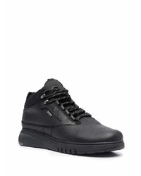 schwarze hohe Sneakers aus Leder von Geox